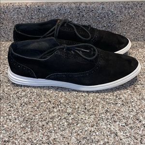 Cole Haan Black Suede Leather Sneakers Nice!!!